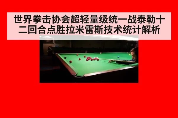 世界拳击协会超轻量级统一战泰勒十二回合点胜拉米雷斯技术统计解析